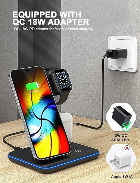 3-in-1 Wireless Charging Station - zyracollection.store