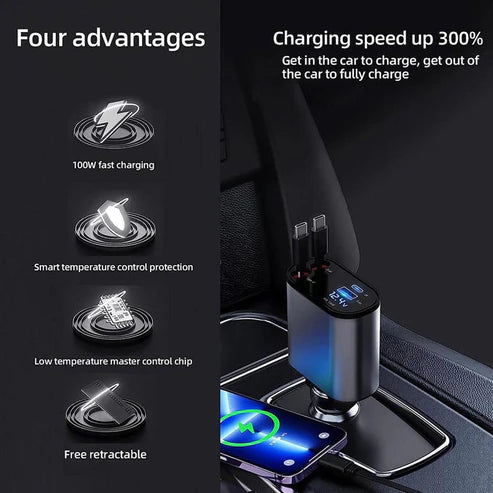 4 in 1 Retractable Charger - zyracollection.store