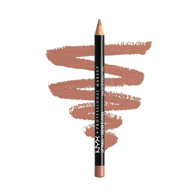Slim Lip Pencil Long-Lasting Creamy Lip Liner Waterproof Plumping lip Stain Natural Nude Brown Lip Liner Professional Makeup - zyracollection.store