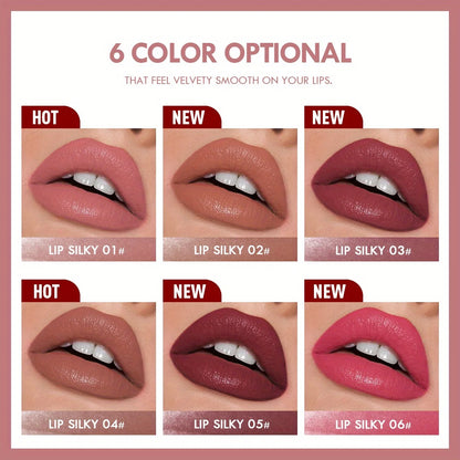 Matte Lipstick Pencil Waterproof Long Lasting Non-Stick Cup Lip Stain Tint Cosmetic Nude Lipstick Pen Makeup Maquillage - zyracollection.store