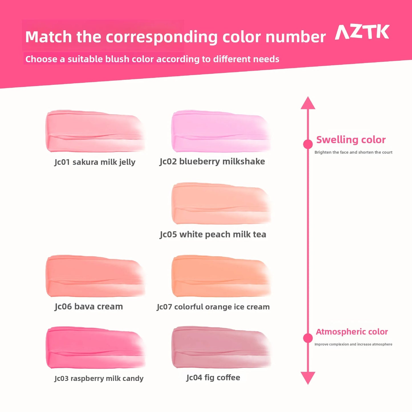 AZTK Liquid Blush Highlighter Contour Stick - Creamy Matte Natural Flush,Face Sculpting & Lifting Effect,Long Lasting Cheek Tint - zyracollection.store