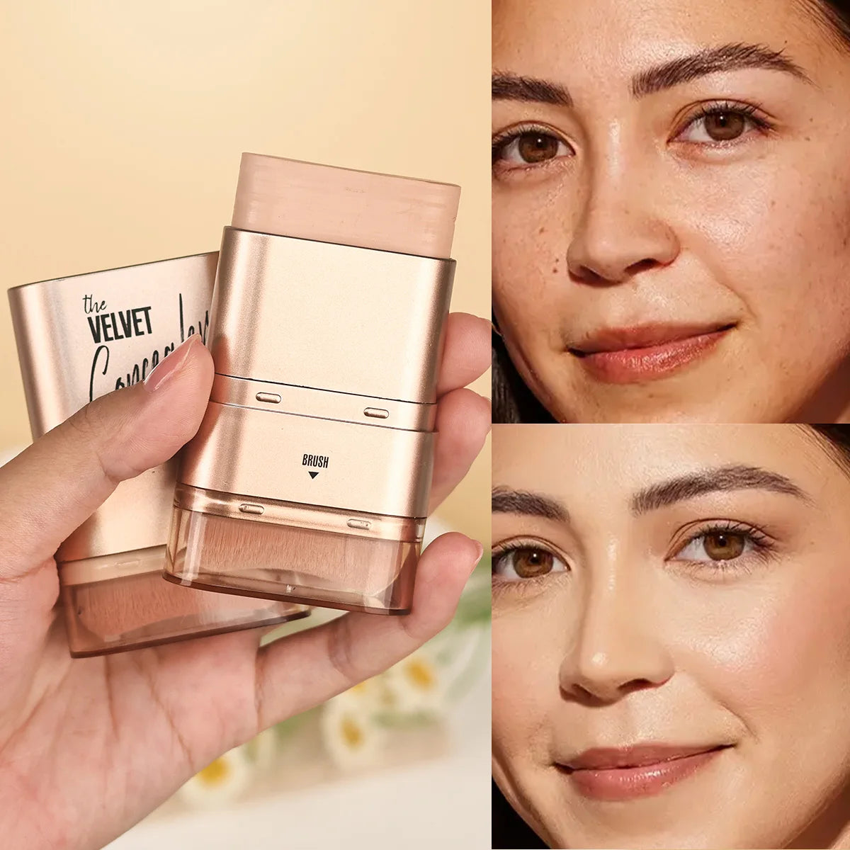 Face Foundation Contour Stick Long-wear Lightweight Brighten Stick Face Concealer Blemish Contouring Beauty Makeup - zyracollection.store