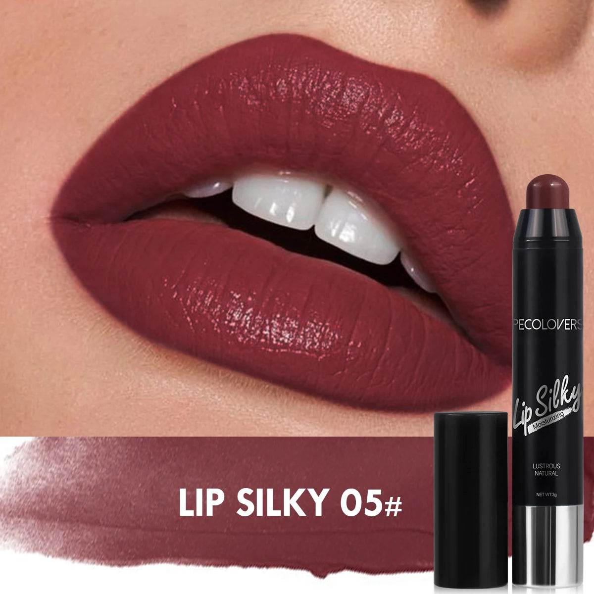 Matte Lipstick Pencil Waterproof Long Lasting Non-Stick Cup Lip Stain Tint Cosmetic Nude Lipstick Pen Makeup Maquillage - zyracollection.store