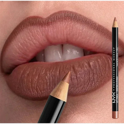 Slim Lip Pencil Long-Lasting Creamy Lip Liner Waterproof Plumping lip Stain Natural Nude Brown Lip Liner Professional Makeup - zyracollection.store