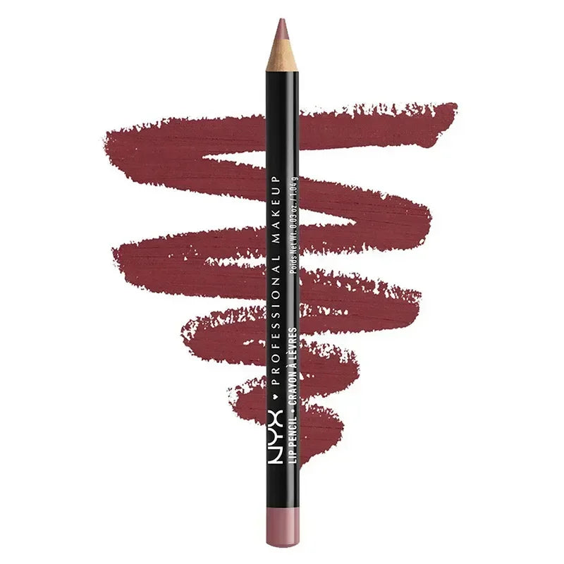 Slim Lip Pencil Long-Lasting Creamy Lip Liner Waterproof Plumping lip Stain Natural Nude Brown Lip Liner Professional Makeup - zyracollection.store