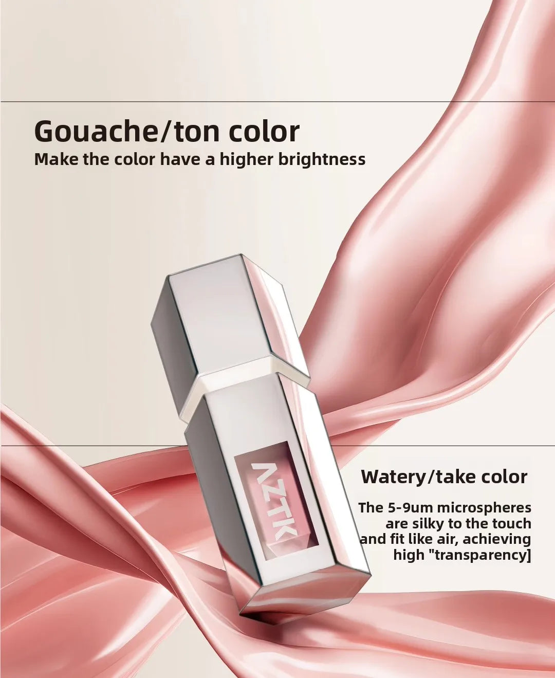 AZTK Liquid Blush Highlighter Contour Stick - Creamy Matte Natural Flush,Face Sculpting & Lifting Effect,Long Lasting Cheek Tint - zyracollection.store