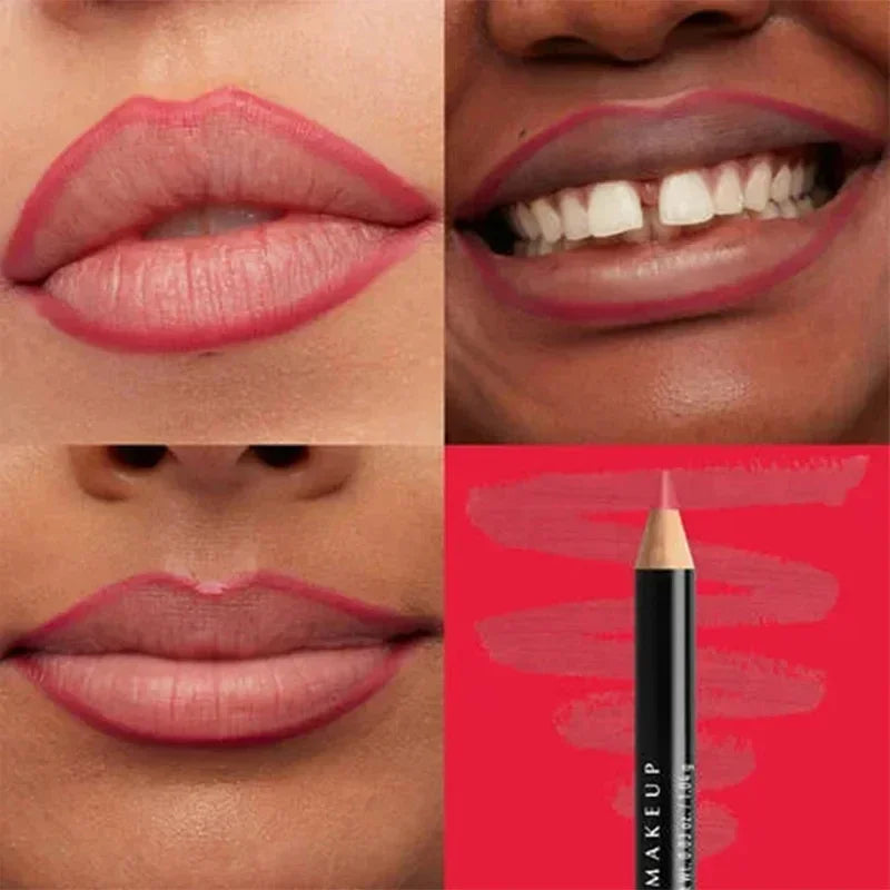 Slim Lip Pencil Long-Lasting Creamy Lip Liner Waterproof Plumping lip Stain Natural Nude Brown Lip Liner Professional Makeup - zyracollection.store