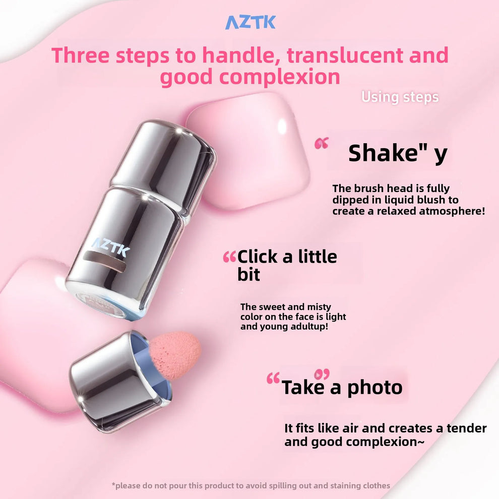 AZTK Liquid Blush Highlighter Contour Stick - Creamy Matte Natural Flush,Face Sculpting & Lifting Effect,Long Lasting Cheek Tint - zyracollection.store