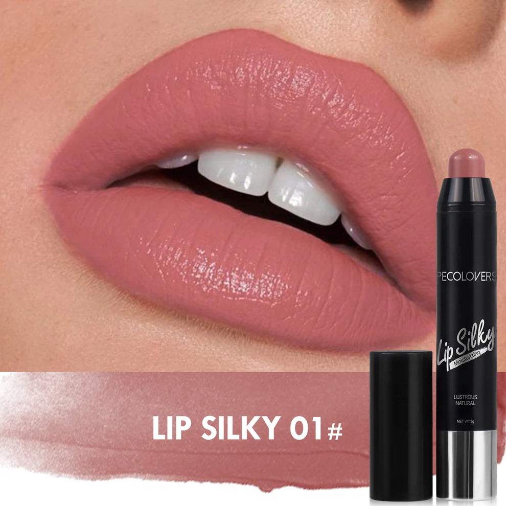 Matte Lipstick Pencil Waterproof Long Lasting Non-Stick Cup Lip Stain Tint Cosmetic Nude Lipstick Pen Makeup Maquillage - zyracollection.store