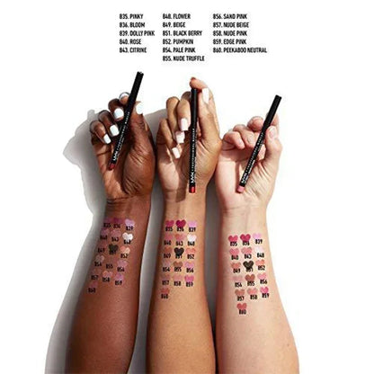 Slim Lip Pencil Long-Lasting Creamy Lip Liner Waterproof Plumping lip Stain Natural Nude Brown Lip Liner Professional Makeup - zyracollection.store