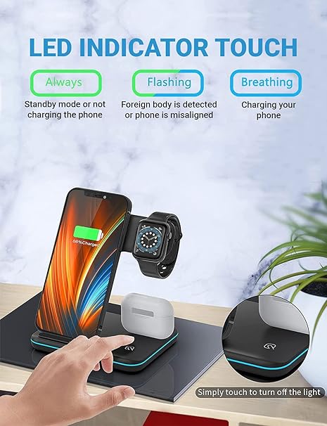 3-in-1 Wireless Charging Station - zyracollection.store